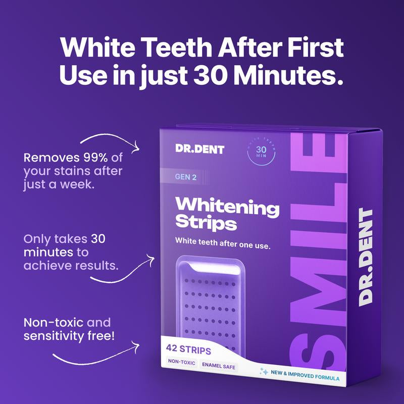 DRDENT Purple Teeth Whitening Strips