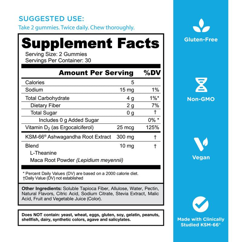 Zero Sugar Best Seller Trio - World'S First 3-In-1 Pre, Post, Probiotic, Apple Cider Vinegar with Vitamin B12 and Probiotics to Address Bloating, Ashwagandha & L-Theanine, Vitamin D Gummies. Gluten-Free, Vegan, Non-Gmo & Gelatin-Free